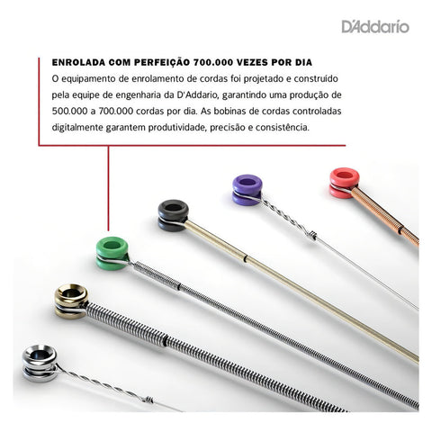 Cuerda De Guitarra D'addario Phosphor Bronze Ej24 0.13 De Acero