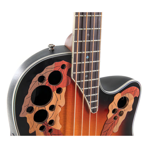 Bajo Electroacústico Ovation Celebrity Elite 4 Cuerdas Marrón Diestro Laqueado