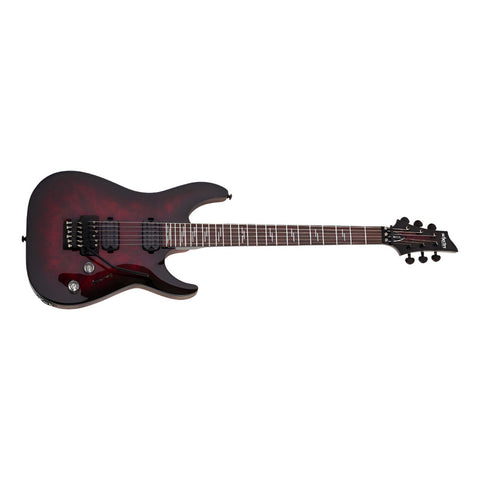Guitarra Eléctrica Black Cherry Burst Schecter Elite-6 Fr Diestro Black Cherry Burst Palo De Rosa
