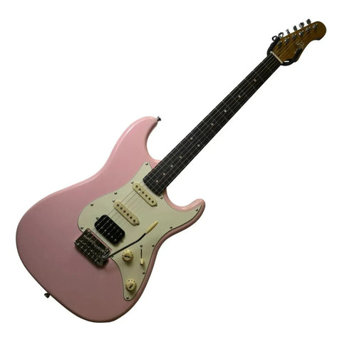 Guitarra Jet Guitars Electrica Js400 Shell Pink Diestro Palo De Rosa