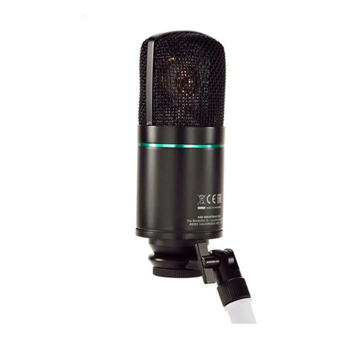 Micrófono Condensador Montarbo Mm500x Cardoide Xlr Estudio Color Negro