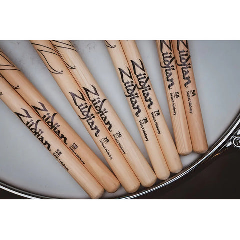 Baquetas Zildjian Z5an 5a Punta Nylon Naturales Color Natural