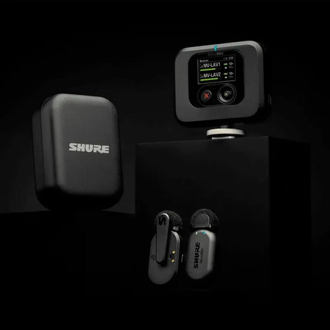 Shure, Kit De Micrófonos Inalámbricos Bluetooth Con Receptor Color Negro