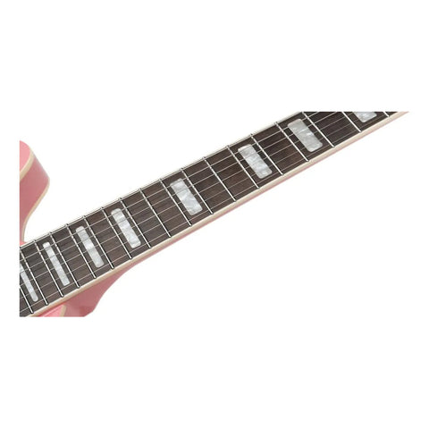 Guitarra Eléctrica 6 Cuerdas Mars Hollowbody 335 Studio Rosa Diestro Rosa Palo De Rosa