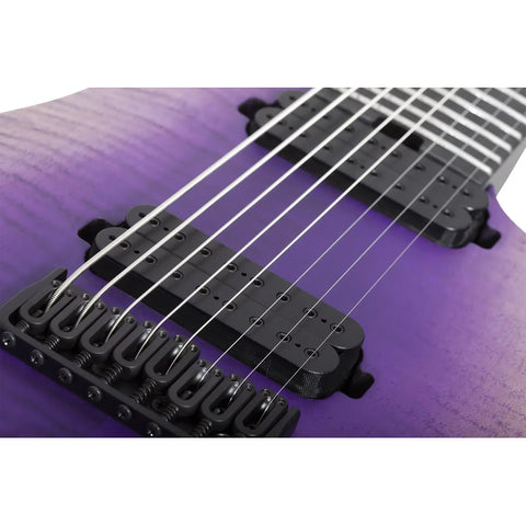 Guitarra Schecter Elect. John Browne Tao-8 Ozone Burst Diestro Violeta Ébano