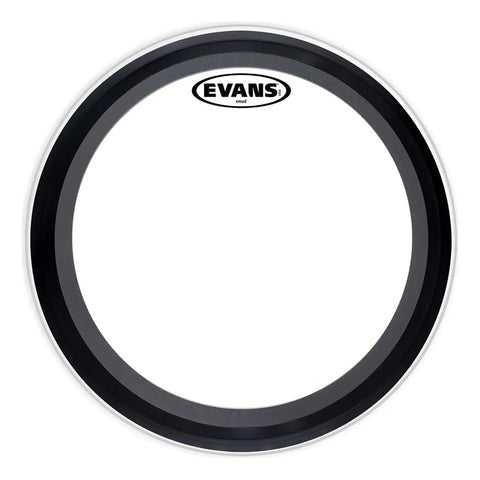 Evans Bd22emadcw Parche 22 Pulgadas Para Bombo De Batería Blanco/negro