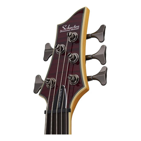 Schecter Omen Extreme 5 Bcr Bajo Eléctrico Sólido 5 Cuerdas Color Bordó Diestro Barnizado