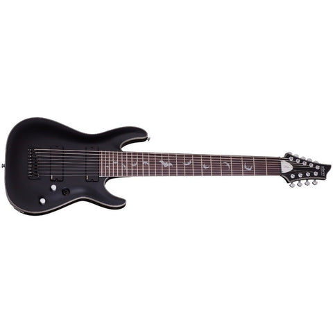 Guitarra Eléctr. 9 Cuer. Negro. Schecter Damien Platinum 9 Diestro Negro