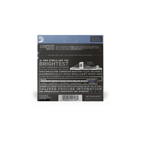 D'addario Eps530 Juego De Cuerdas P/ Guitarra Eléctrica 8-38