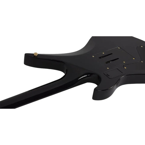 Guitarra Eléctrica Solida Schecter Synyster Custom-s Diestro Gloss Black With Gold Stripes Ébano