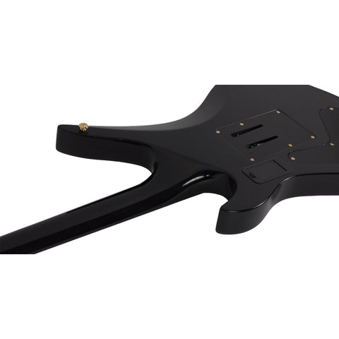 Guitarra Eléctrica Solida Schecter Synyster Custom-s Diestro Gloss Black With Gold Stripes Ébano