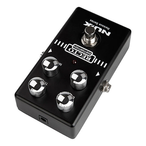Pedal De Distorsión Para Guitarra Nux Recto Distortion Negro