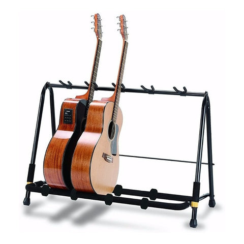 Soporte Base P/ 5 Guitarras O Bajos, Hercules Gs525b Negro