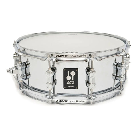 Redoblante Sonor Aq2 Acero 14x5.5 10 Torres Metal Aq21455sds Plateado