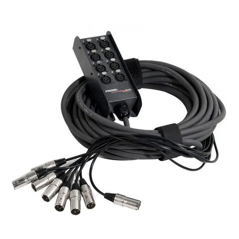 Medusa 8 Canales 8 Entradas Xlr 10 Metros Proel Ebn8lu10