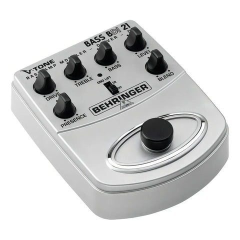 Behringer Bdi-21 V-tone Bass Driver Di Bdi21 Pedal Bajo Color Gris