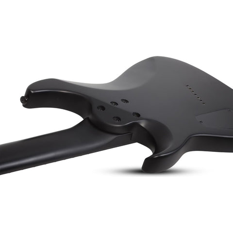 Guitarra 7 Cuerdas Schecter Damien-7 Multiscale Negro Satin Diestro Negro Palo De Rosa