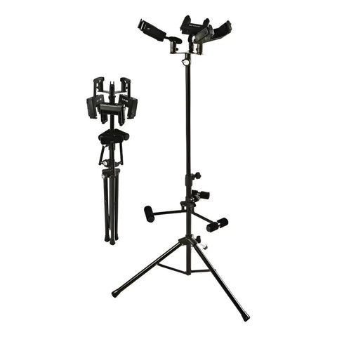 Soporte Para Tres Guitarras Con Autobloqueo Quiklok Gs-538 Negro