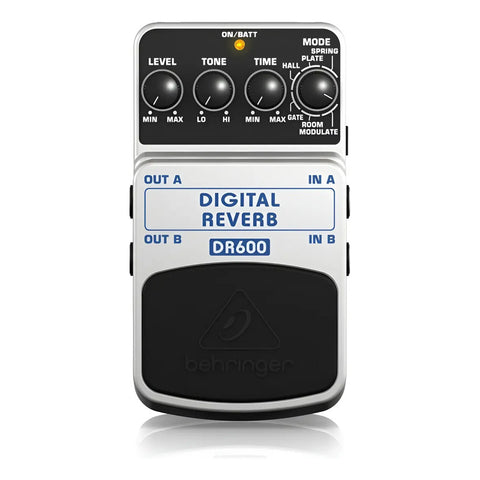 Pedal P/ Guitarra Reverb Digital Estéreo, Behringer Dr-600 Gris