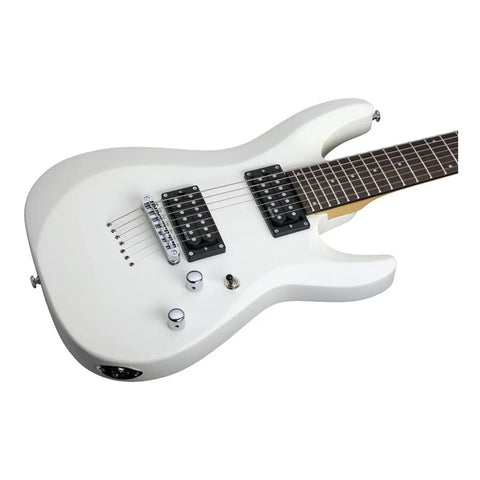 Guitarra Electrica Blanca 7 Cuerdas, Schecter C-7 Deluxe Diestro Blanco Satinado