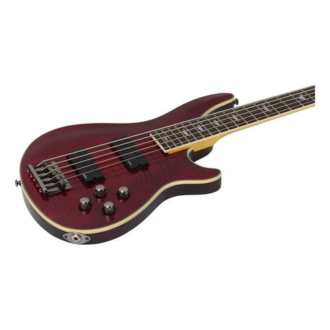 Schecter Omen Extreme 5 Bcr Bajo Eléctrico Sólido 5 Cuerdas Color Bordó Diestro Barnizado