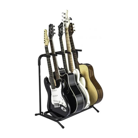 Soporte De Piso Proel Fc850n Para 5 Guitarras Clásica Acústica Eléctrica Bajo Negro