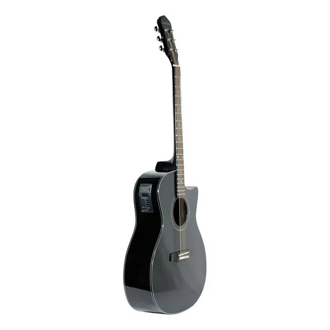 La Sevillana Ga-320ceq Blk Guitarra Electroacústica Pastilla Color Negro Orientación De La Mano Diestro