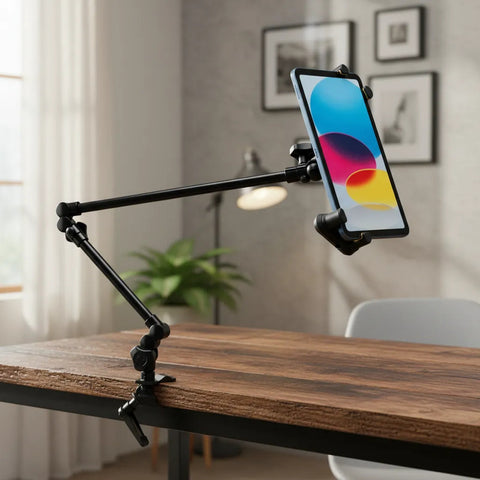 Soporte Brazo De Mesa Para Tablet Hercules Dg327b Negro