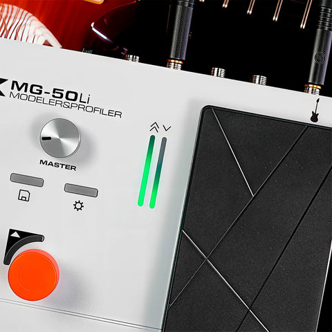 Nux Mg-50li  Procesador Multiefectos Modelado Guitarra Blan Blanco