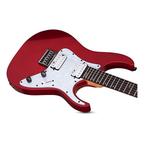 Guitarra Eléctrica Schecter Sgr Banshee-6 De Tilo Metallic Red Con Diapasón De Palo De Rosa