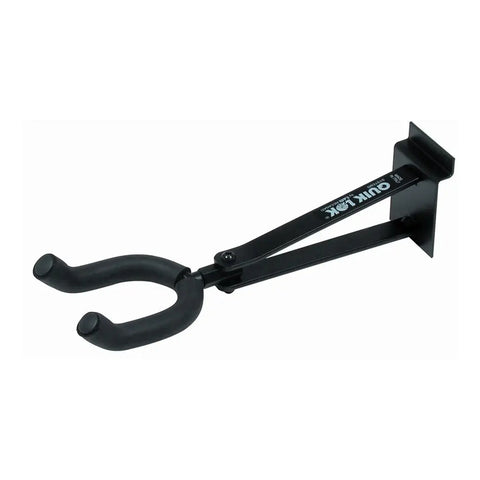 Soporte De Guitarra De Pared Panel Ranurado Quiklok Sbg/14 Negro
