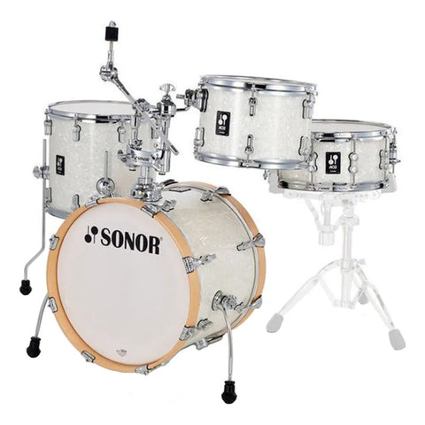 Bateria Sonor S/stands Bombo 18 Aq2 Bop Set Whp Blanco