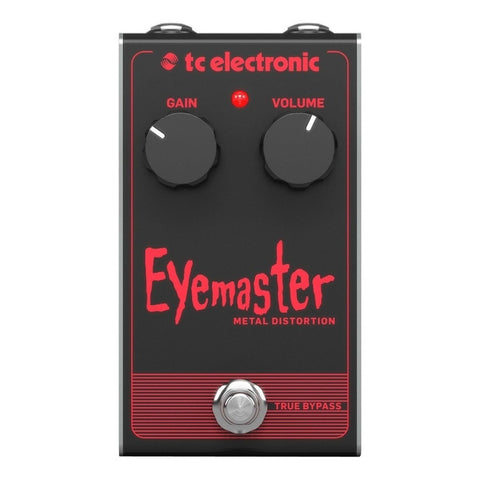 Pedal D/distorsión P/guitarra, Tc Electronic Eyemaster Metal Negro Y Rojo