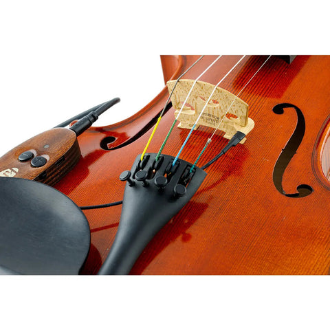 Pastilla Para Violín/viola Portátil Inalámbrica Ontada En El Puente Kna Vv-wi Color Marrón