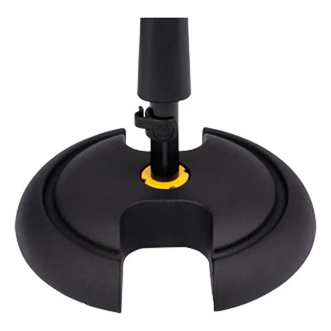 Soporte Bajo Para Micrófono Bombo Ampli Hercules Ms120b Pro Color Negro