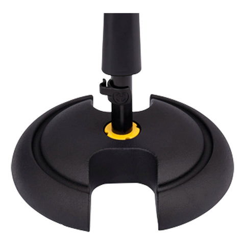 Soporte Bajo Para Micrófono Bombo Ampli Hercules Ms120b Pro Color Negro