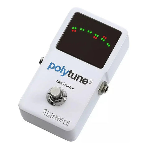 Pedal Afinador Guitarra Eléctrica Tc Electronic Polytune 3 Blanco