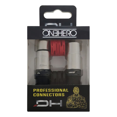 Conectores Xlr Canon 3 Polos Proel Dhfxmx3nk Hembra Macho Chapado En Oro