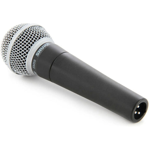 Microfono Original  Dinamico Bobina Movil, Shure Sm58 Lc Gris Oscuro