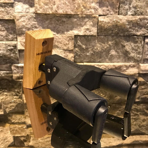 Hercules Gsp38wb Soporte Para Guitarra De Pared Color Negro