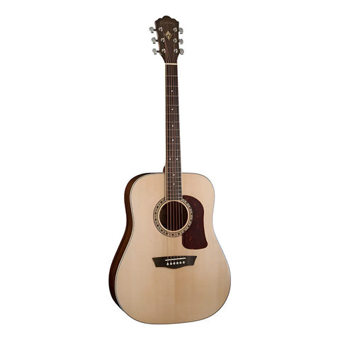 Guitarra Dreadnought Acústica De 6 Cuerdas Washburn D10s Natural