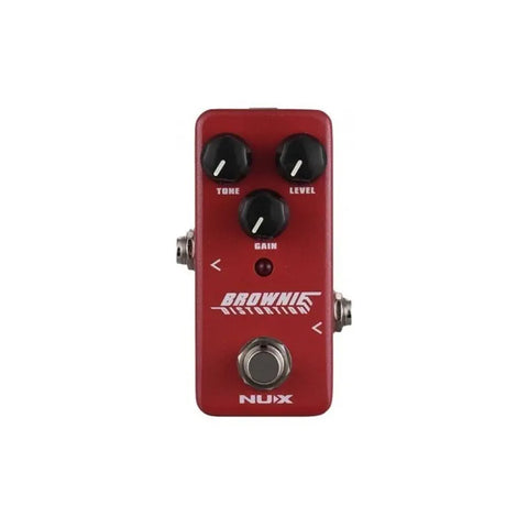 Nux Nds-2 Brownie Pedal Distorsión Británica Guitarra Eléctrica Rojo