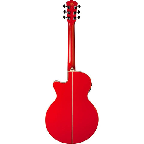Washburn Ea10 Guitarra Electroacústica Roja Color Black Orientación De La Mano Diestro