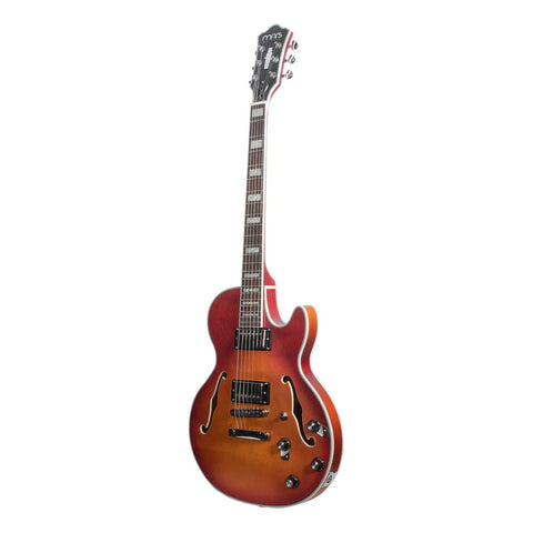 Guitarra Eléctrica 6 Cuerdas Mars Les Paul Jazz Satin Snbs Color Marrón Material Del Diapasón Palisandro Orientación De La Mano Diestro Palo De Rosa