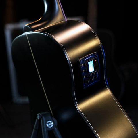 Guitarra Electroacústica De 6 Cuerdas Washburn Ebony Fe Marrón Oscuro Diestro