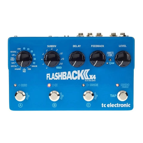 Pedal De Efecto Tc Electronic Flashback 2 X4 Delay Celeste