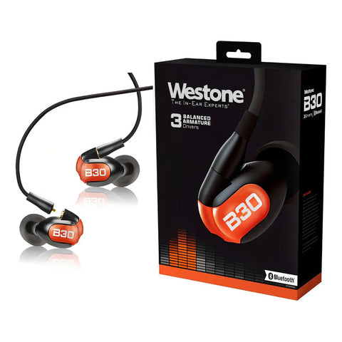 Audífonos In Ear Westone B30 Monitor Personal Pro Negro Cable Desmontable