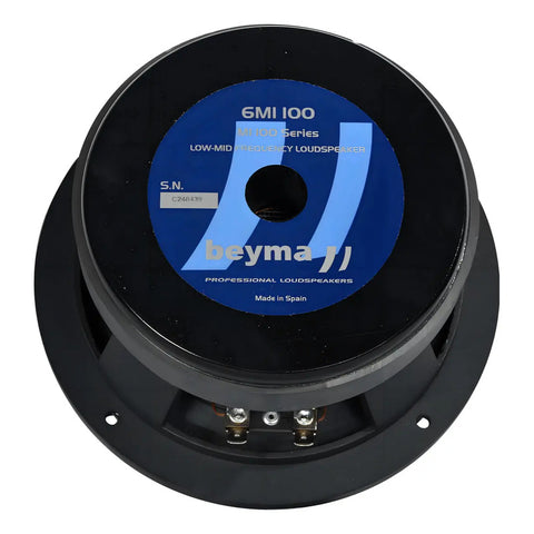 Bocina A 8 Ohms De 6 Pulgadas 250 W Beyma 6mi100 Negro