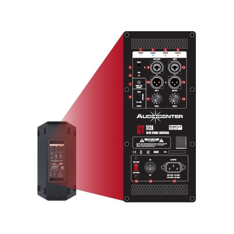 Bafle Activo De 12 Pulgadas Audiocenter Gt512a Negro