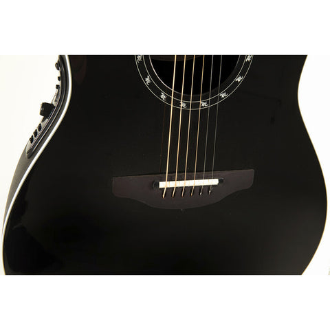 Guitarra Electroacústica Ovation 2771ax-5-g Negra Color Negro Material Del Diapasón Palisandro Orientación De La Mano Diestro